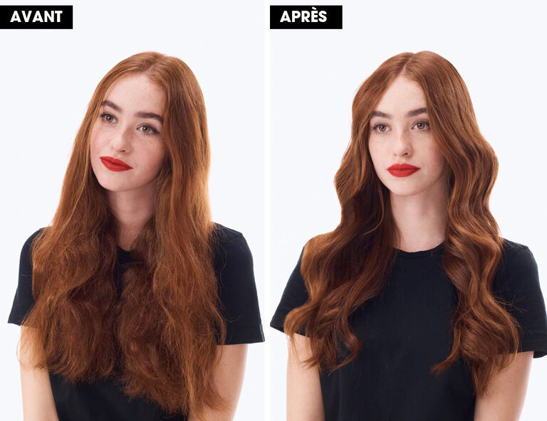 Avannt / apr&egrave;s utilisation du ghd max sur cheveux longs et &eacute;pais