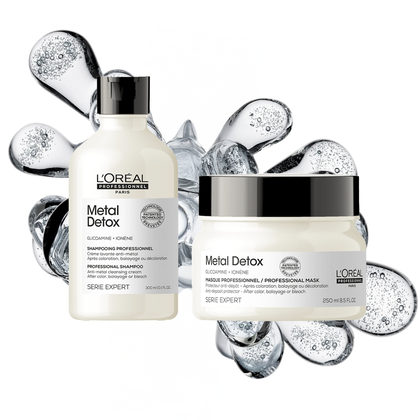 3 : Appliquer shampooing et masque Métal Detox