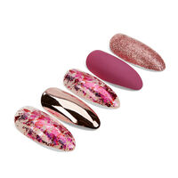 Faux ongles Nail Addict pink foil
