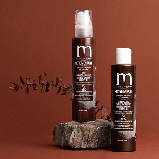 Shampooing repigmentant cheveux naturels ou color&eacute;s ombre naturelle