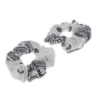 Lot de 2 chouchou bandana blanc
