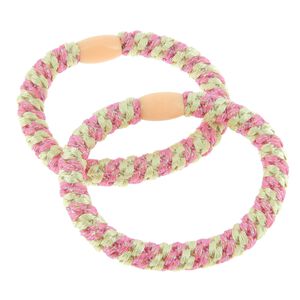 &Eacute;lastiques tiss&eacute;s sans m&eacute;tal beige rose