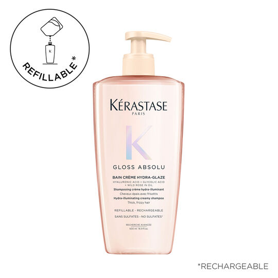 Bain cr&egrave;me Hydra-Glaze Gloss Absolu 500 ml rechargeable
