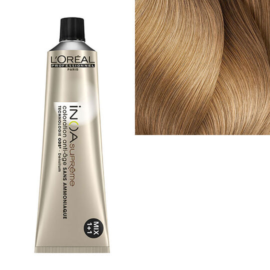 Coloration anti-âge sans ammoniaque Inoa Suprême 9.32 beige apaisant