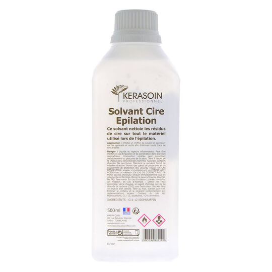 Solvant cire &eacute;pilation