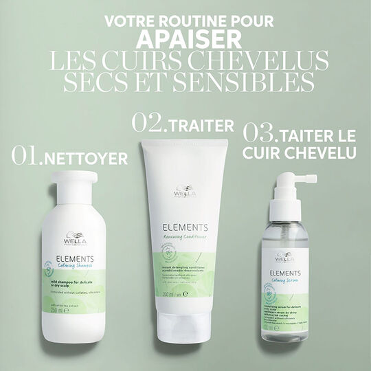 Shampooing apaisant pour cuir chevelu sec ou délicat Calming Elements 500ml,  Shampooing apaisant pour cuir chevelu sec ou délicat Calming Elements 500ml