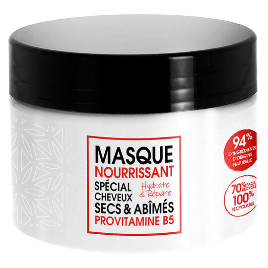 Masque nourrissant pour cheveux secs et abimés,  Masque nourrissant pour cheveux secs et abimés
