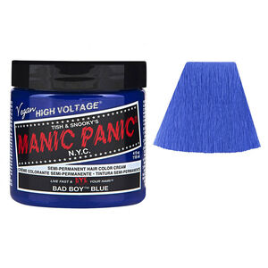Coloration semi-permanente Manic Panic bad boy blue,  Coloration semi-permanente Manic Panic bad boy blue