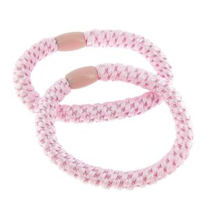 &Eacute;lastiques tiss&eacute;s sans m&eacute;tal rose bonbon