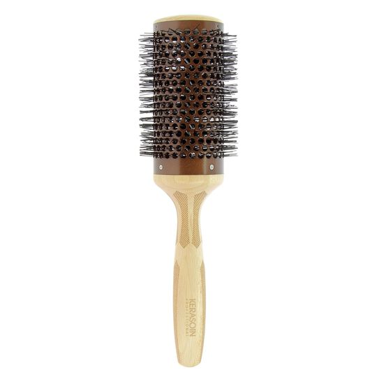 Brosse à brushing céramique et bois 52 mm,  Brosse à brushing céramique et bois 52 mm