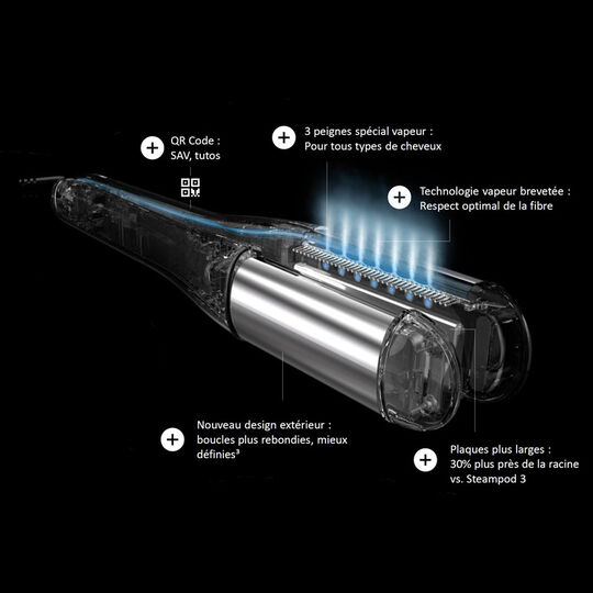 Lisseur-boucleur vapeur SteamPod 4