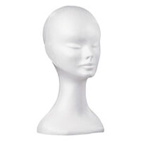 Tête blanche polystyrène