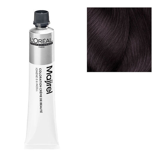 Coloration permanente Majirel 4.20 châtain violine intense