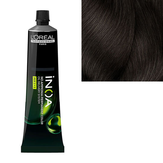 Coloration sans ammoniaque Inoa 5.32 ch&acirc;tain clair dor&eacute; iris&eacute;
