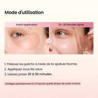 Patchs pour les yeux aux peptides de collag&egrave;ne