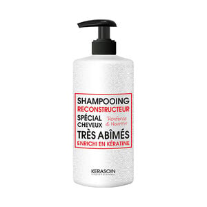 Shampooing reconstructeur &agrave; la k&eacute;ratine pour cheveux tr&egrave;s ab&icirc;m&eacute;s 1000ml