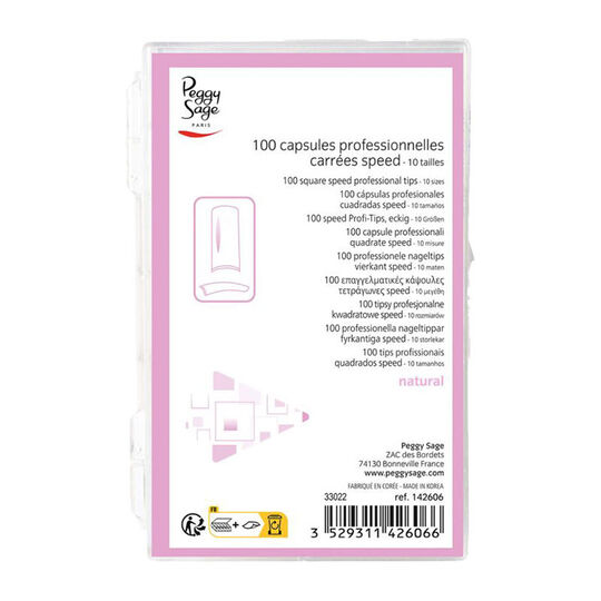 Capsules carrées speed x 100