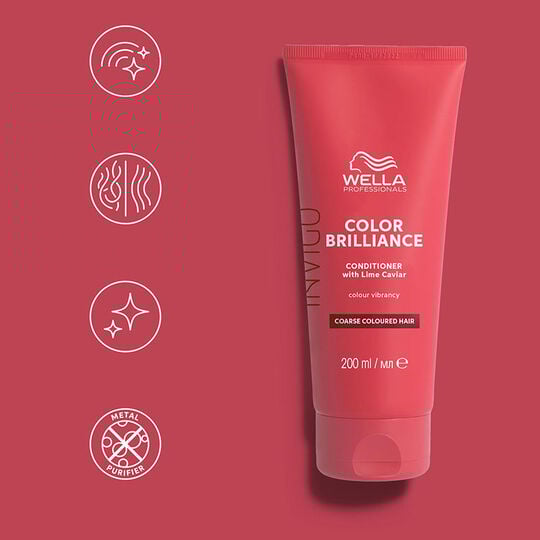 Conditionneur cheveux colorés et épais Invigo Color Brilliance 200ml