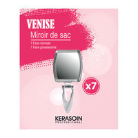 Miroir de sac double face grossissant x 7 Venise