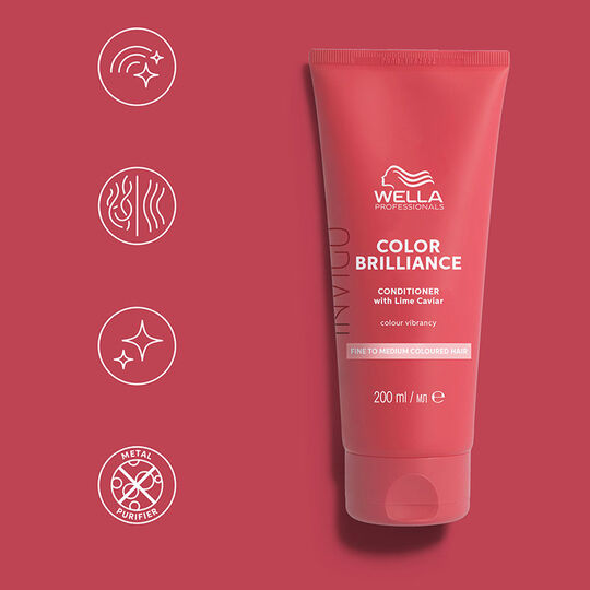 Conditionneur cheveux color&eacute;s fins &agrave; normaux Invigo Color Brilliance