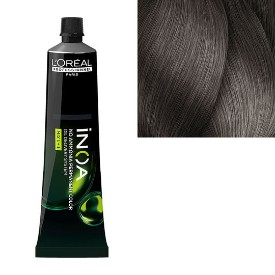 Coloration sans ammoniaque Inoa 7.11 blond cendr&eacute; profond