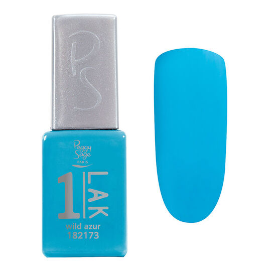 1-LAK vernis semi-permanent 3 en 1 wild azur