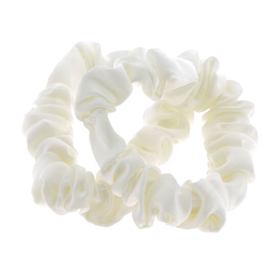 Chouchous satinés fins x 2 blanc