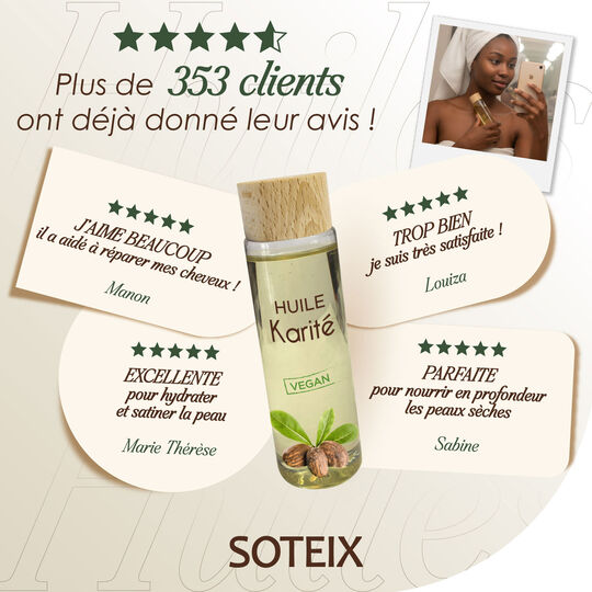 Huile de karit&eacute;