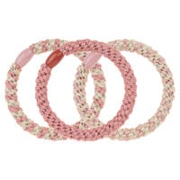 3 &Eacute;lastiques tress&eacute;s Twinstar blush braids