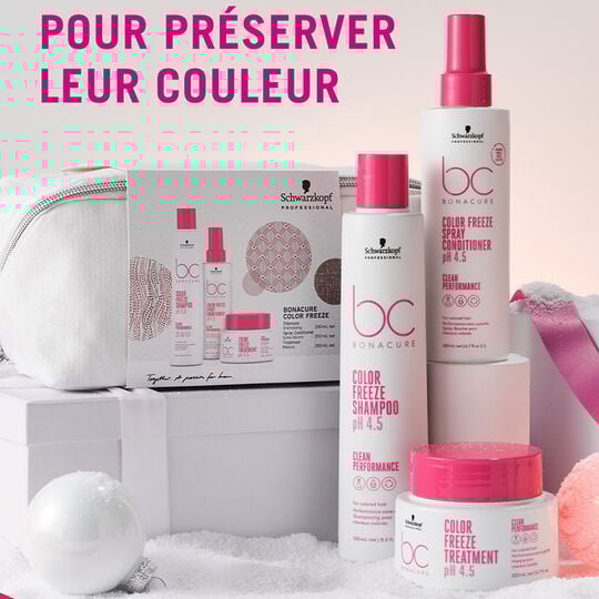 Trousse rituel cheveux colorés BC Color Freeze