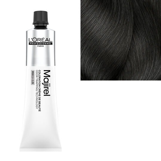 Coloration cr&egrave;me de beaut&eacute; Majirel 5.1 ch&acirc;tain clair cendr&eacute;