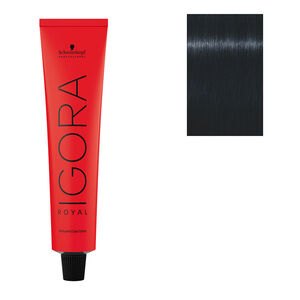 Coloration permanente Igora Royal 1-1 noir cendr&eacute;
