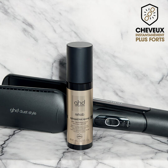 Soin r&eacute;parateur pour cheveux ab&icirc;m&eacute;s Rehab