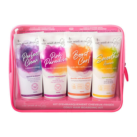 Kit d'embarquement pour cheveux fris&eacute;s