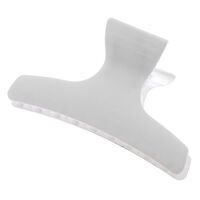 Pince croco simple blanche 9.5cm