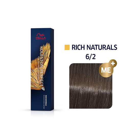 Coloration permanente Koleston Perfect Me+ 6/2 blond foncé mat