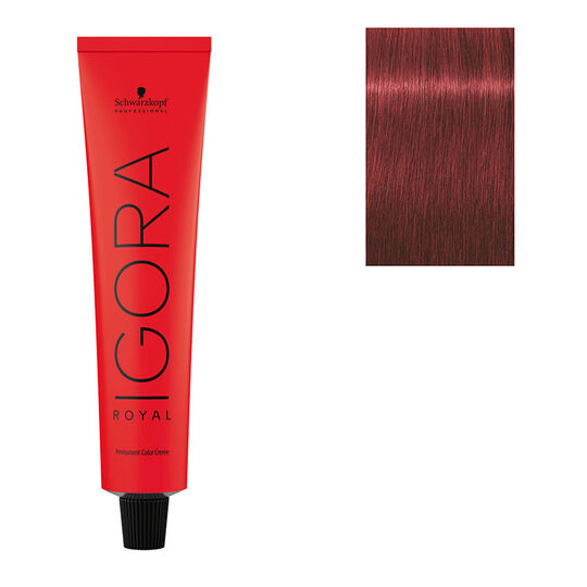 Coloration permanente Igora Royal 6-88 blond fonc&eacute; rouge extra