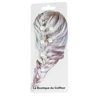 Anneaux métal pour tresses perle,  Anneaux métal pour tresses perle