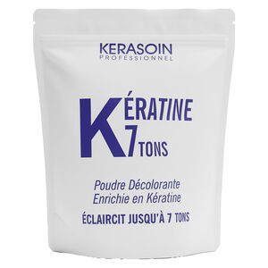 Poudre décolorante bleue enrichie en kératine 7 tons