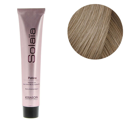 Patine Sola&iuml;a 9.12 blond tr&egrave;s clair cendr&eacute; iris&eacute;