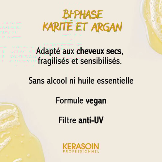 D&eacute;m&ecirc;lant bi-phase &agrave; l'argan et au karit&eacute; 500ml