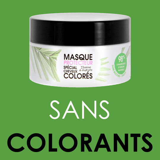 Masque protecteur cheveux colorés Gamme Nature,  Masque protecteur cheveux colorés Gamme Nature