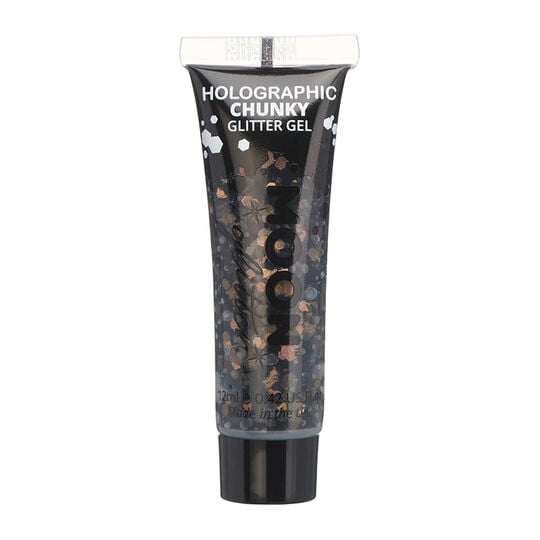Gel holographique &agrave; grosses paillettes Moon Glitter noir
