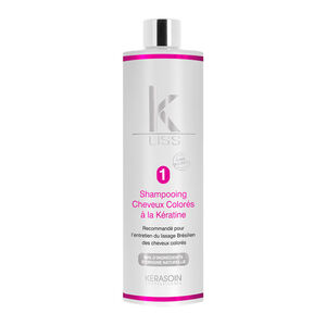 Shampooing pour cheveux colorés à la kératine K-Liss,  Shampooing pour cheveux colorés à la kératine K-Liss