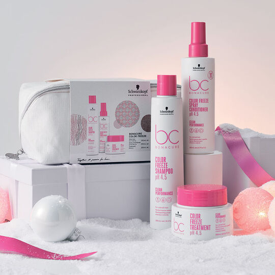 Trousse rituel cheveux color&eacute;s BC Color Freeze