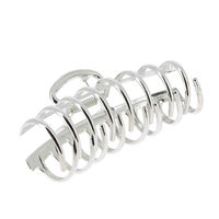 Pince croco métallique argent,  Pince croco métallique argent