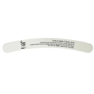 Lime &agrave; ongles 2 faces Banane 100/180 blanc, pour ongles naturels