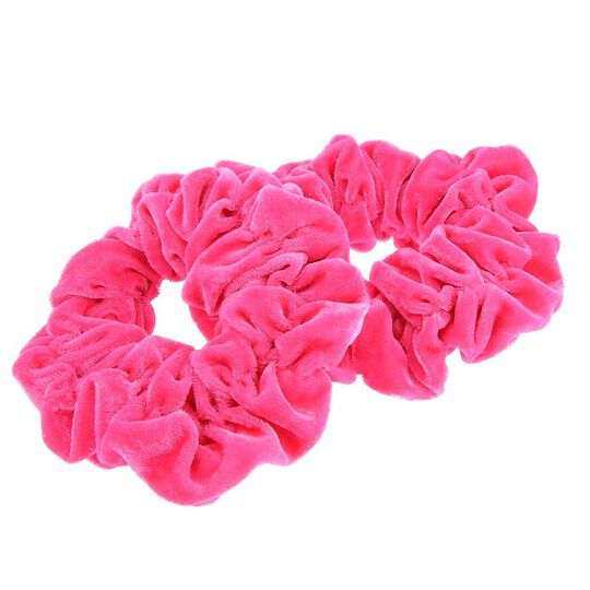 2 Chouchous velours XXL fushia