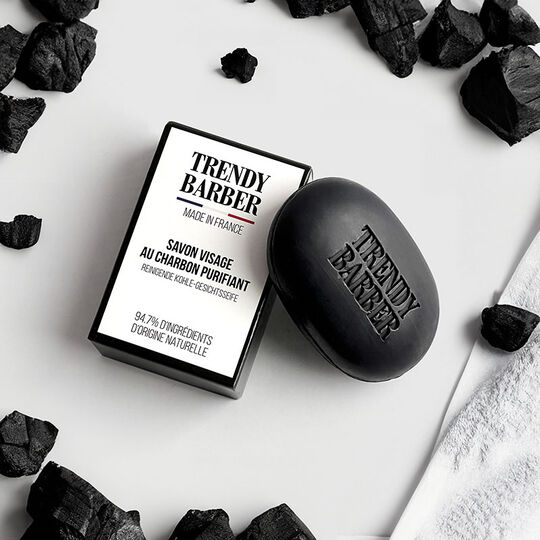 Savon visage au charbon purifiant,  Savon visage au charbon purifiant