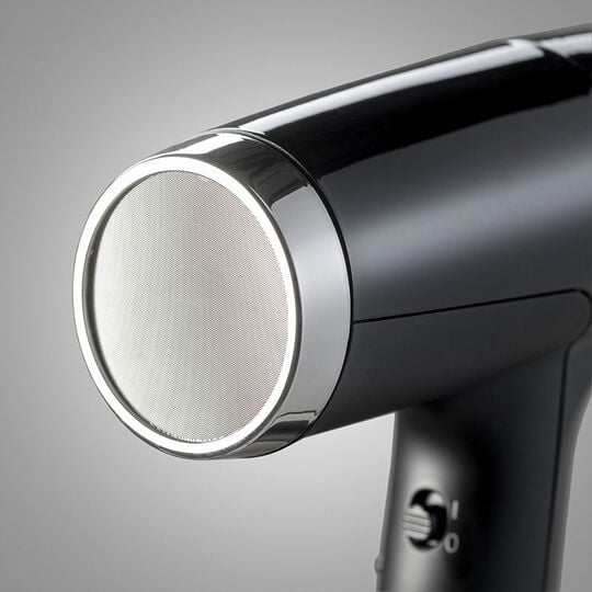 S&egrave;che cheveux Falco noir et argent